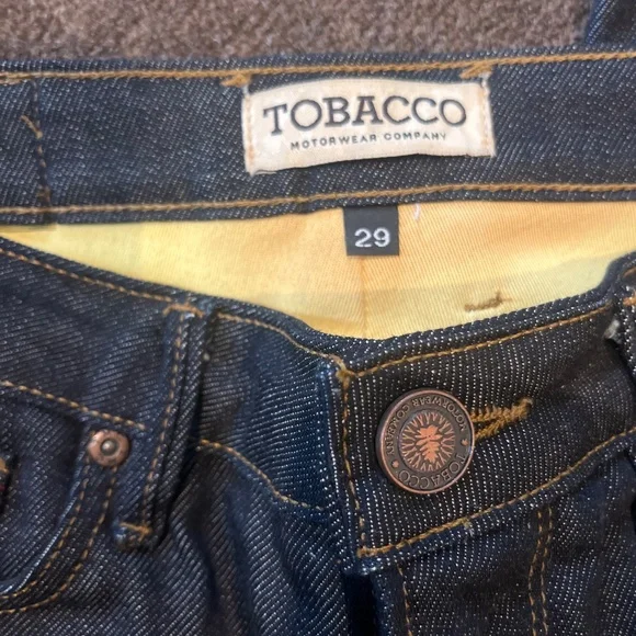 Tobacco Motorwear Co women’s indigo protective riding jeans sz 29 - Picture 4 of 6